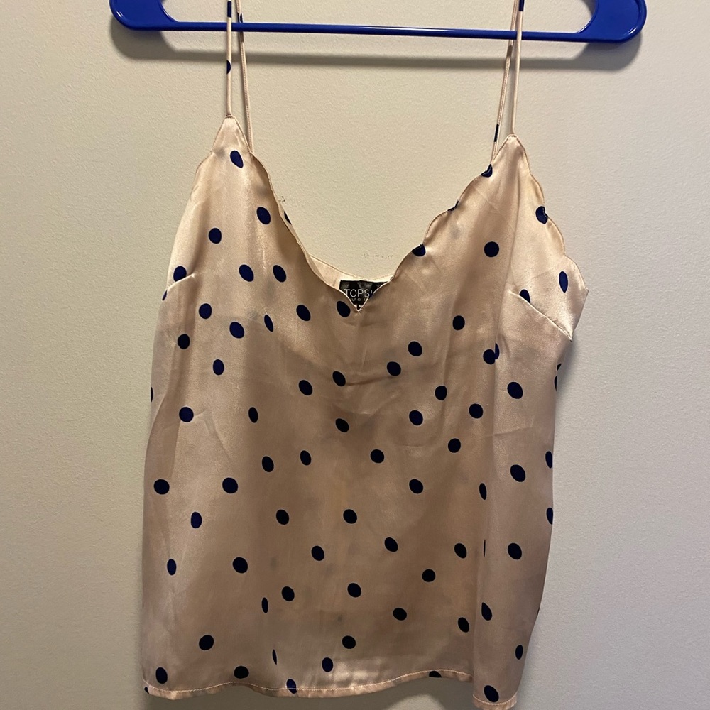 Polka dot tank top/blouse